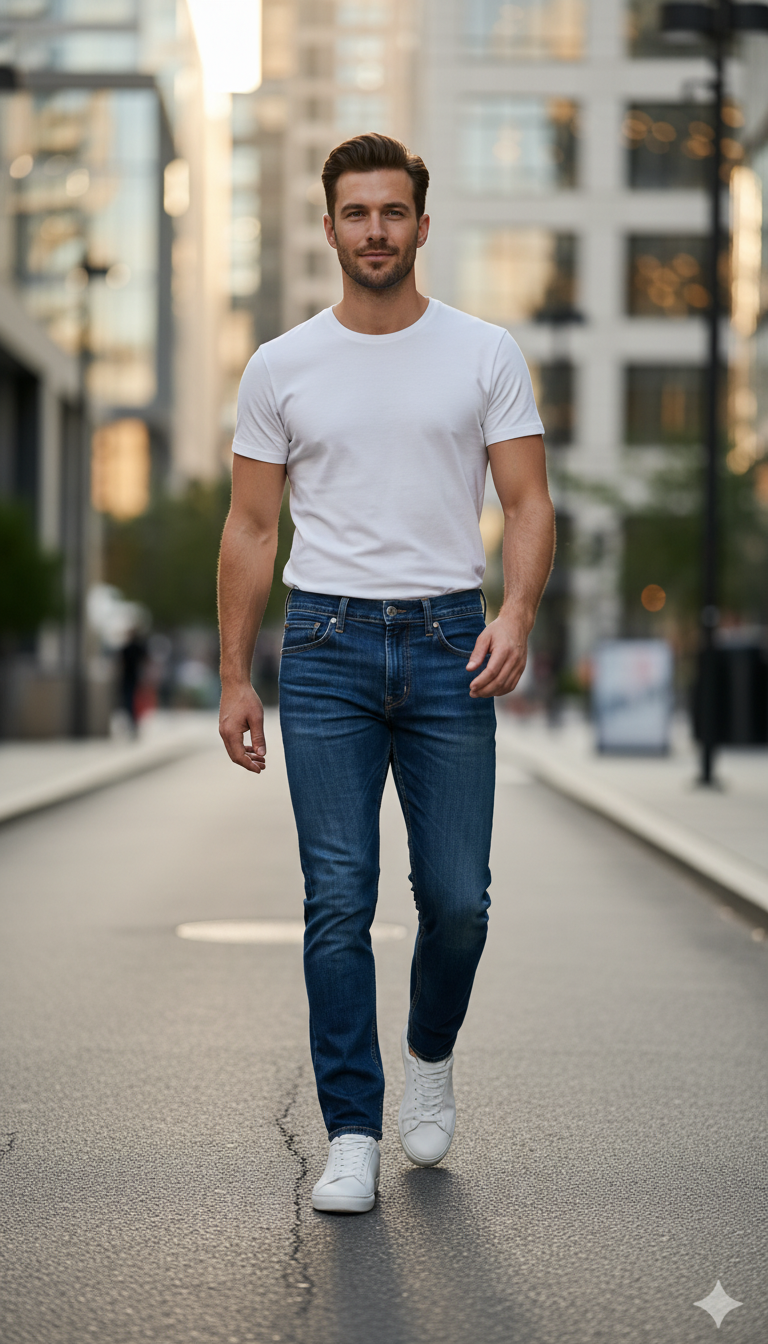 Will Tok Navy Slim Tapered Fit Mid-Rise Jeans