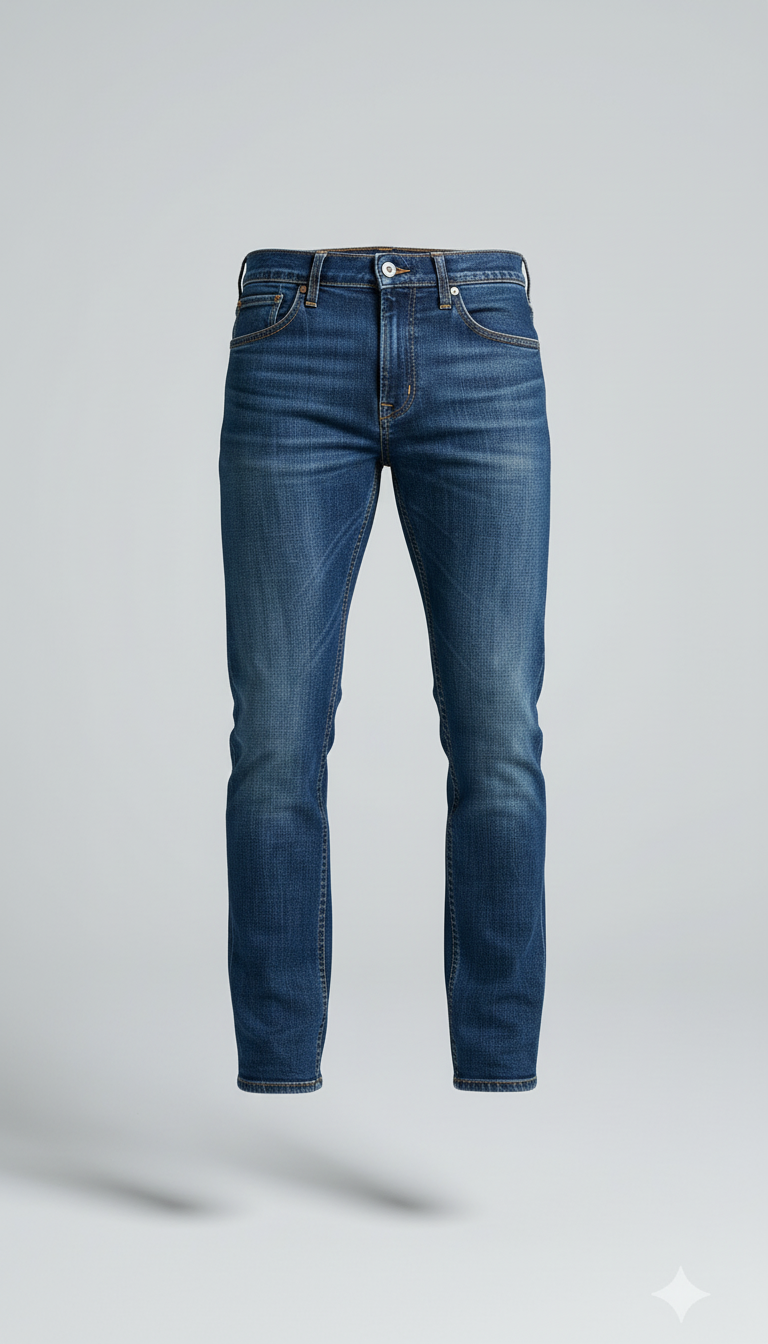Will Tok Navy Slim Tapered Fit Mid-Rise Jeans